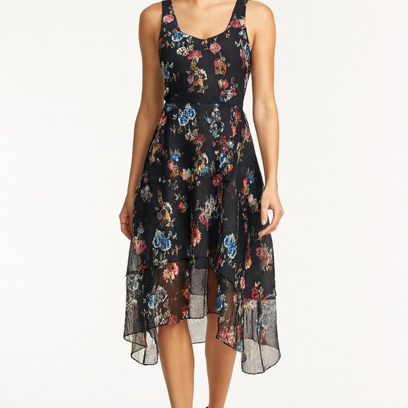 Slate & Willow Trifecta Tiered Floral Midi Dress - Picture 2 of 5